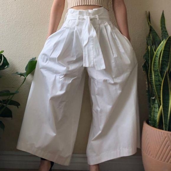 Urban Outfitters Pants - Urban Outfitters White Culotte Pants